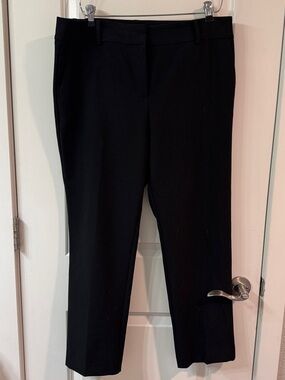 Ann Taylor Factory Black Straight-Leg Dress Pants